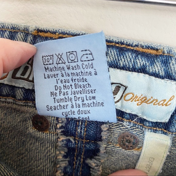 Billabong Juniors Bias Cut Knee Length Denim Skirt - Picture 7 of 9